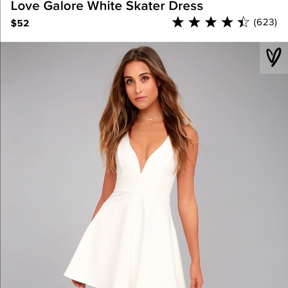 Lulu’s white skater dress